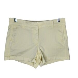J.Crew Womens Re-Imagined Stretch Chino Shorts Pastel Yellow Size 6